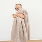 WAFFLE KNIT TODDLER BLANKETS