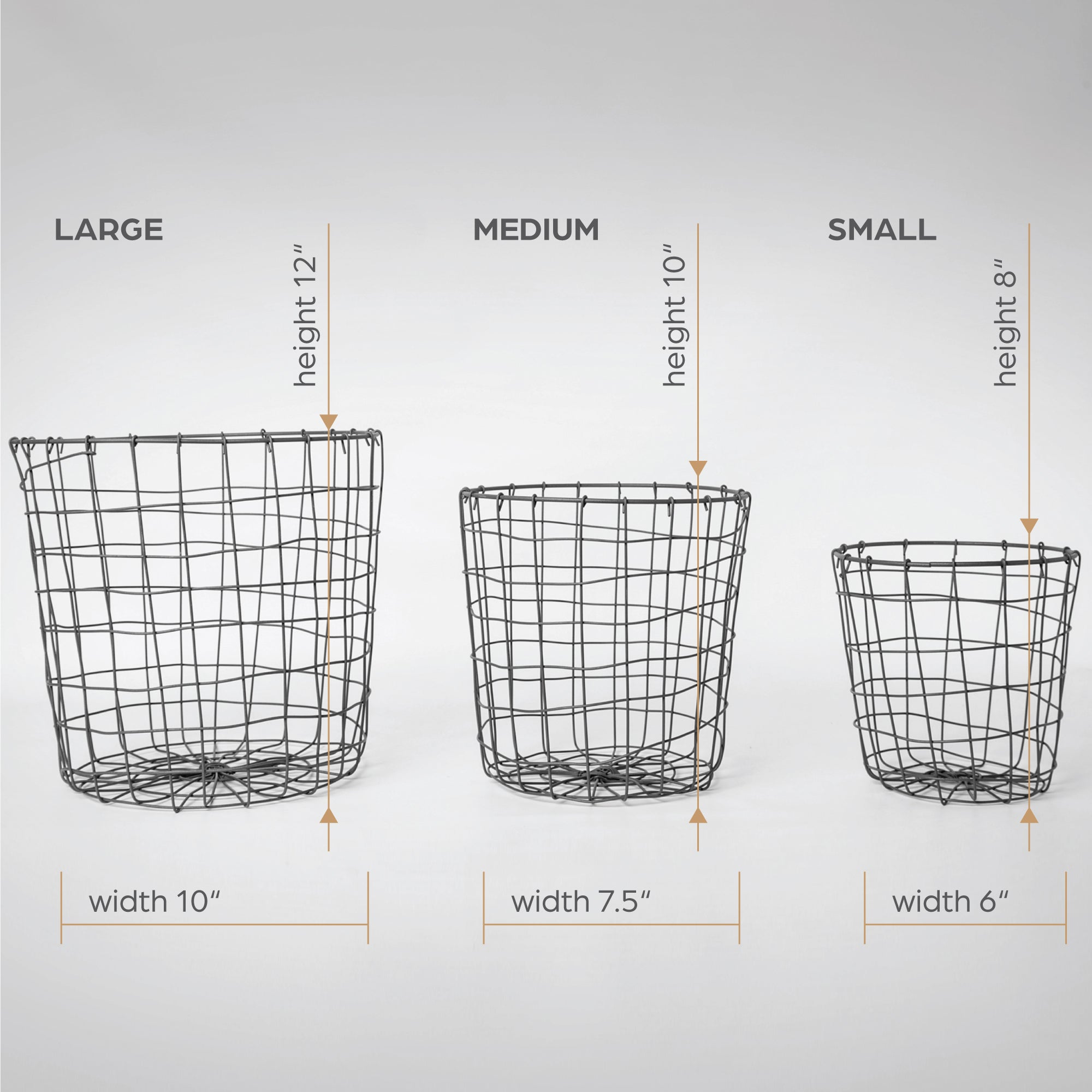 Round Iron Basket