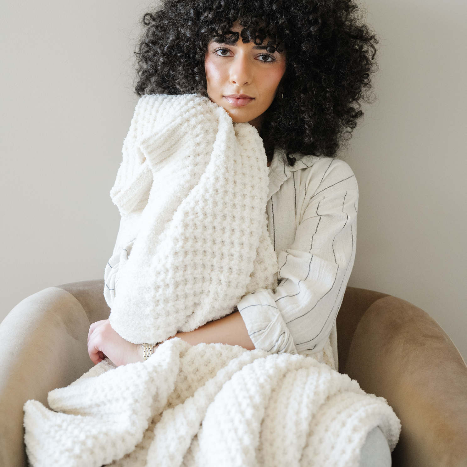 WAFFLE KNIT XL THROW BLANKETS