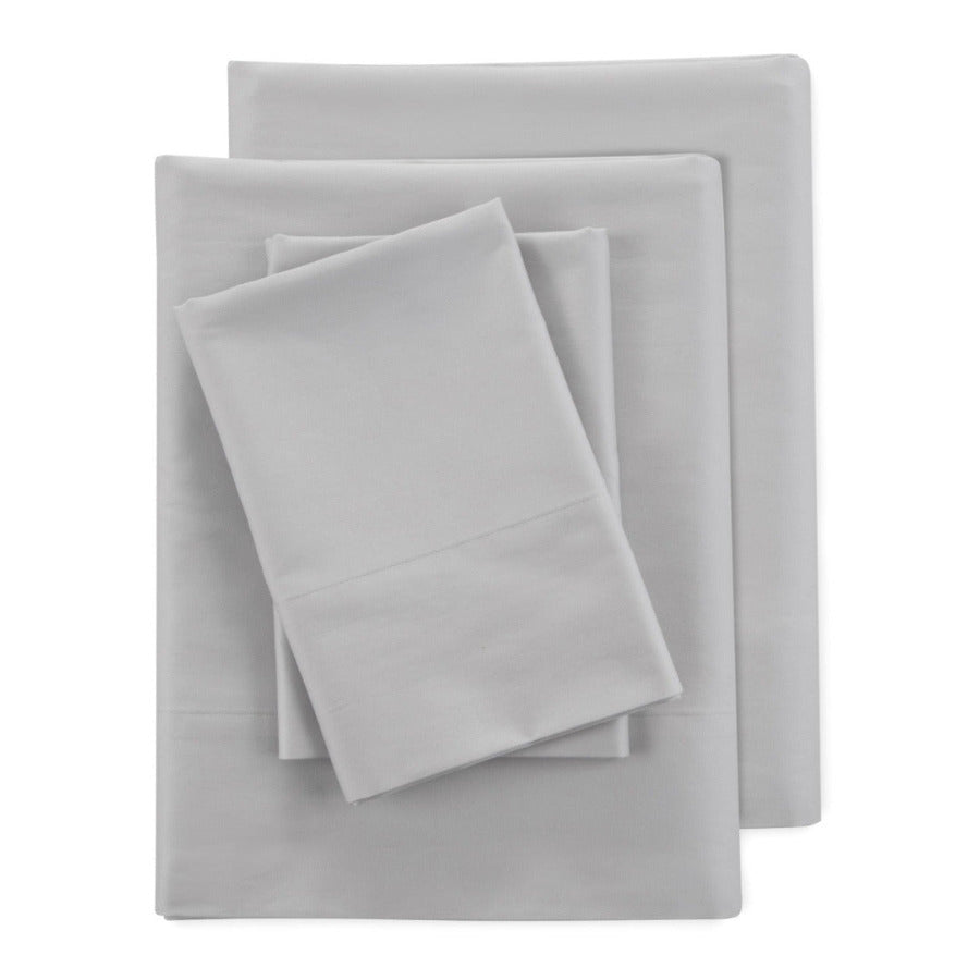 Clean Design Home® Supima™ Cotton Percale Sheet Set-Solid Color