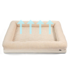 PupChill™ Cooling 4-Bolster Dog Bed - Arctic Sand