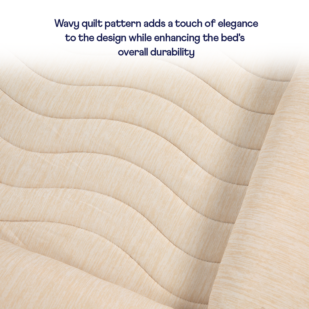 PupChill™ Cooling 4-Bolster Dog Bed - Arctic Sand