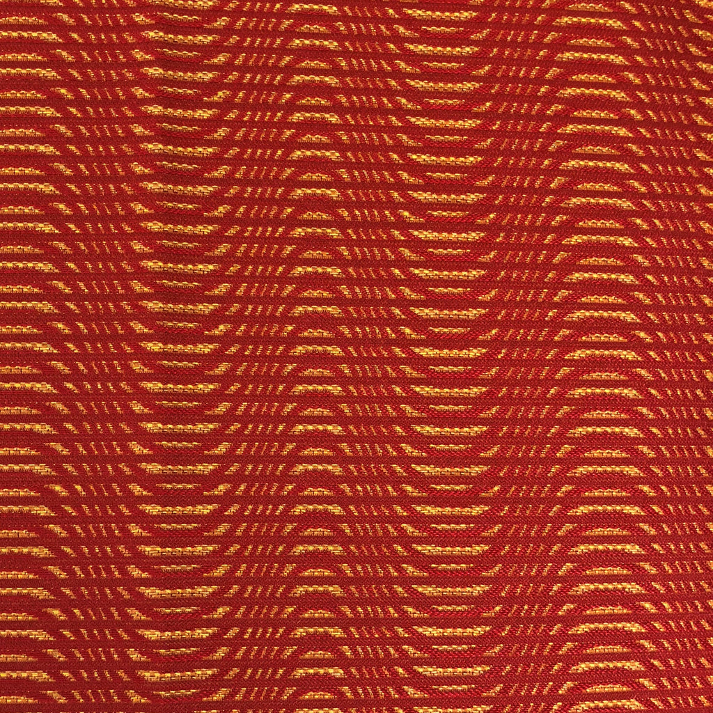 New Earth Ripple Red Luxury Throw Pillow