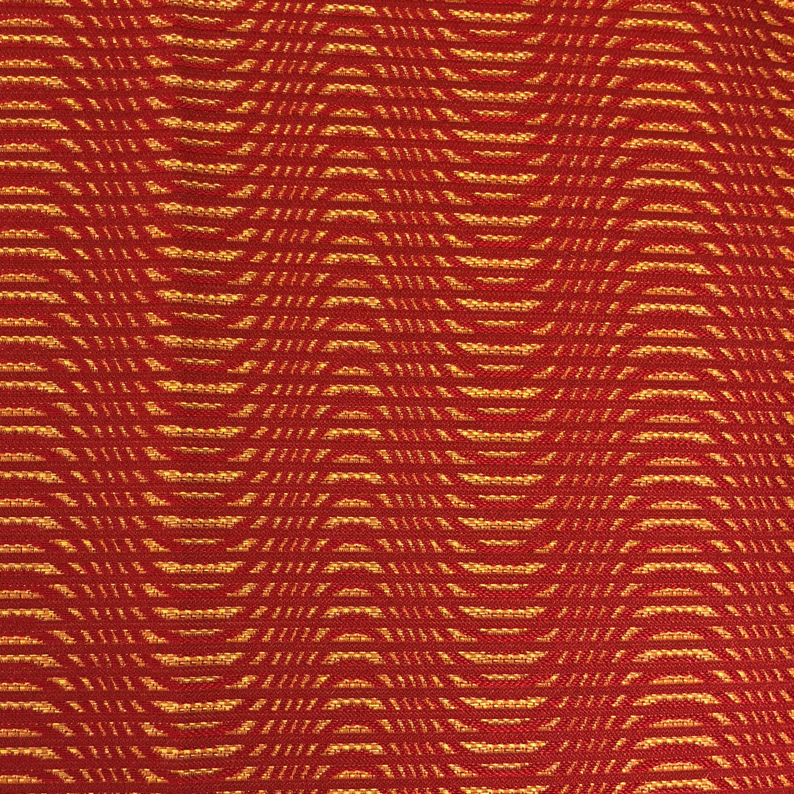 New Earth Ripple Red Luxury Throw Pillow