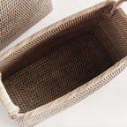 Rattan Magazine Storage Baskets (Set of 2)