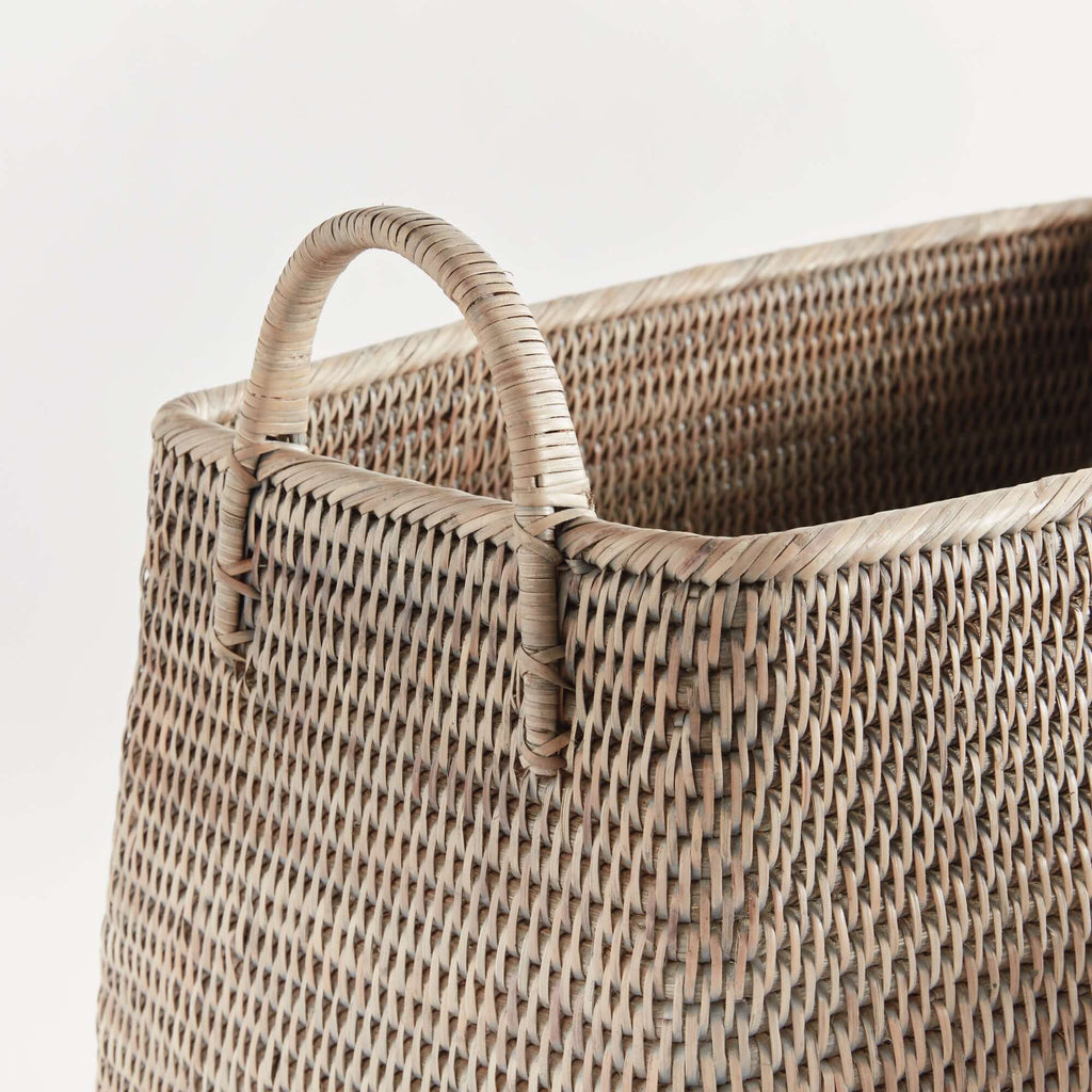 Rattan Magazine Storage Baskets (Set of 2)