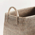 Rattan Magazine Storage Baskets (Set of 2)