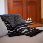 Chunky Black Cuzco Alpaca Throw