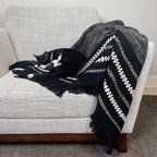 Chunky Black Cuzco Alpaca Throw