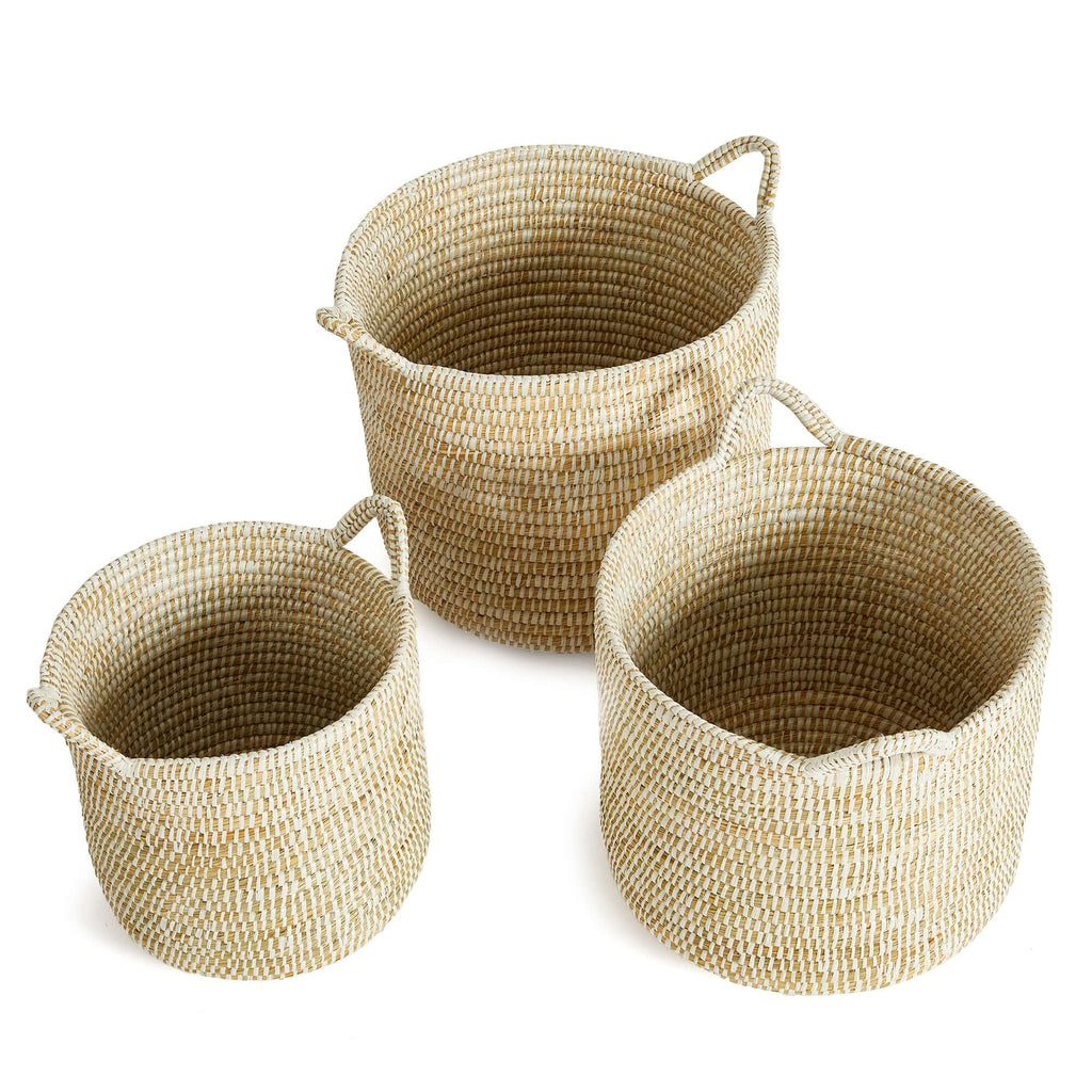 Handwoven Rivergrass Storage Baskets (Set of 3)