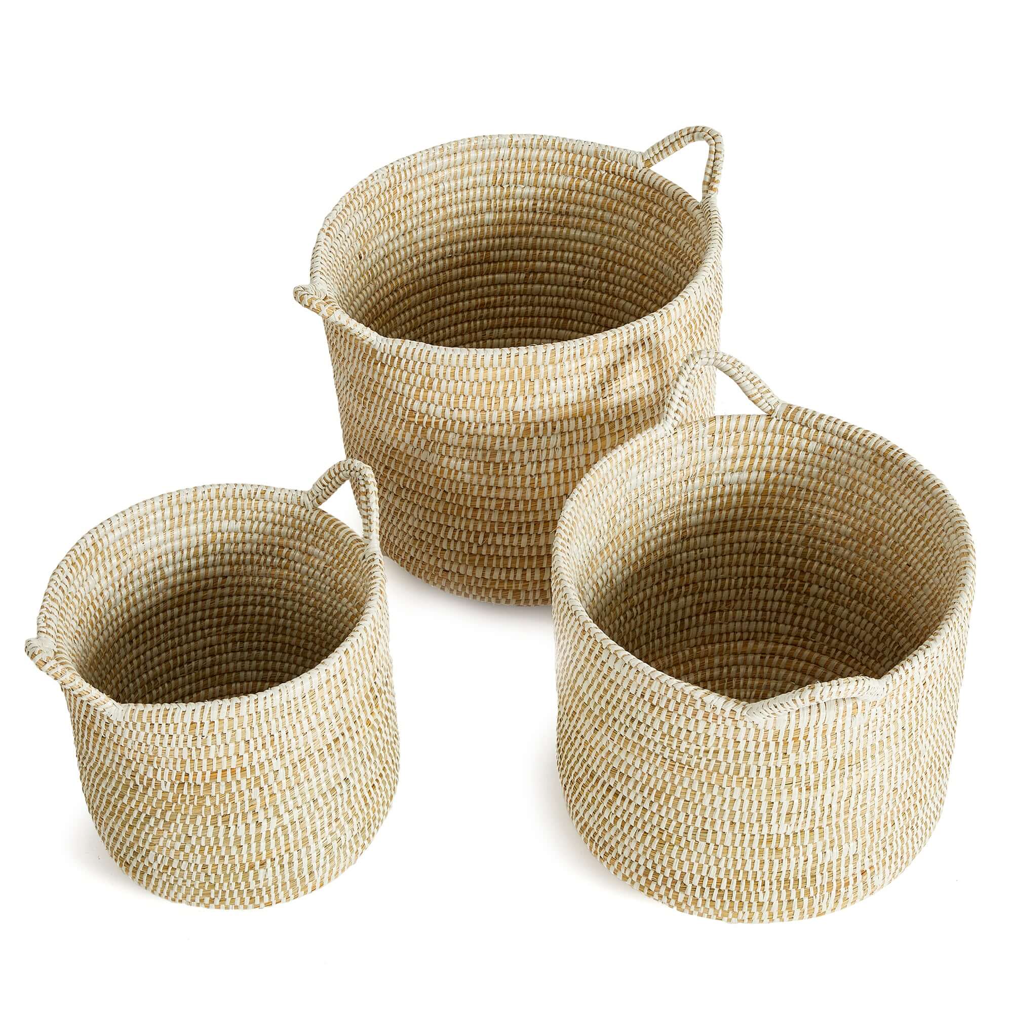 Handwoven Rivergrass Storage Baskets (Set of 3)