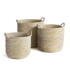 Handwoven Rivergrass Storage Baskets (Set of 3)