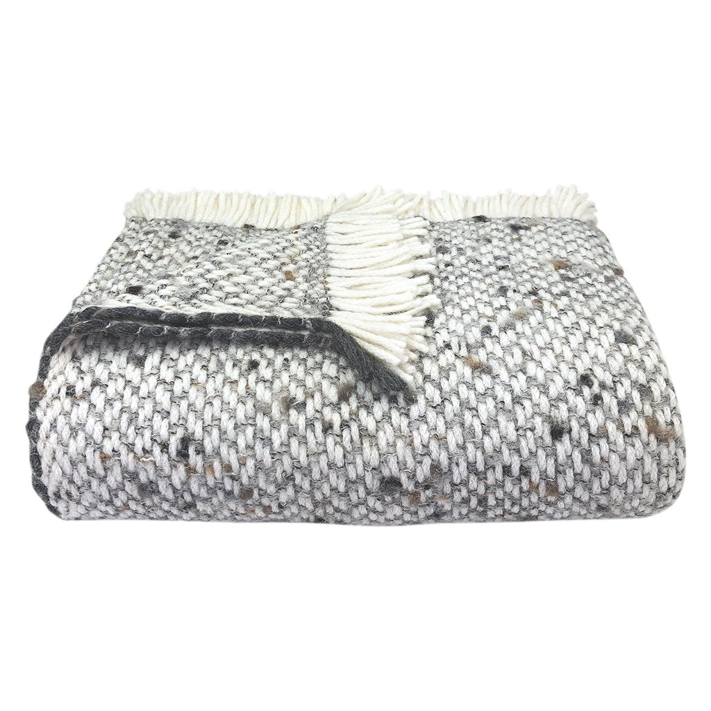 Speckled Weave Alpaca Throw